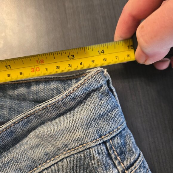 Y2K Low Waist Blue boot cut Jeans size 7 - 27 - Picture 8 of 9